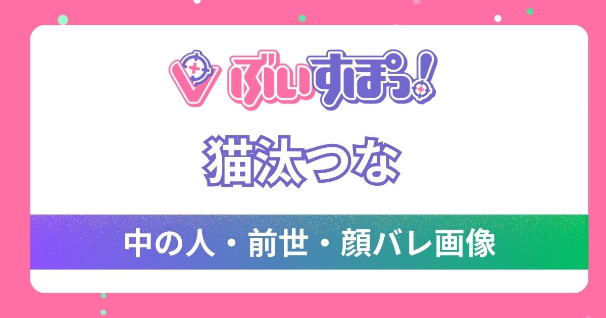 【猫汰つな】前世・中の人はVTuberのヌンボラと判明！決定的理由5つと顔バレについて調査